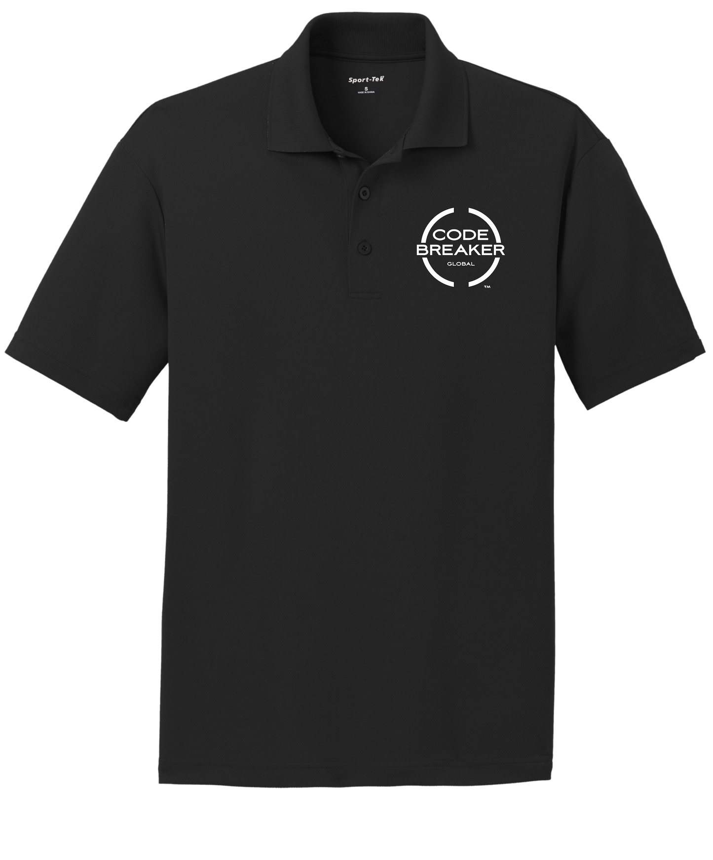 Black Codebreaker Global Unisex Polo