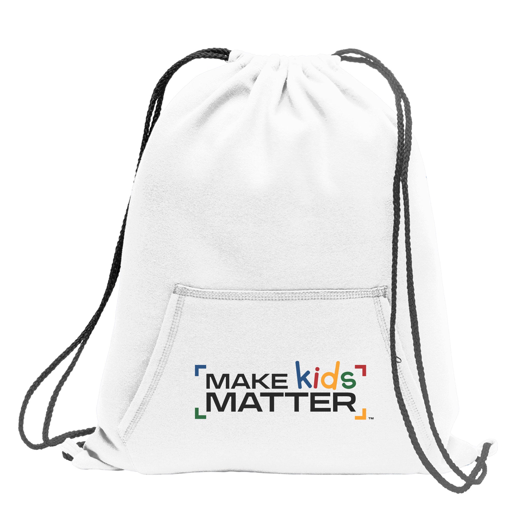 Make Kids Matter Hoodie Style Drawstring Bag Codebreaker Technologies LLC