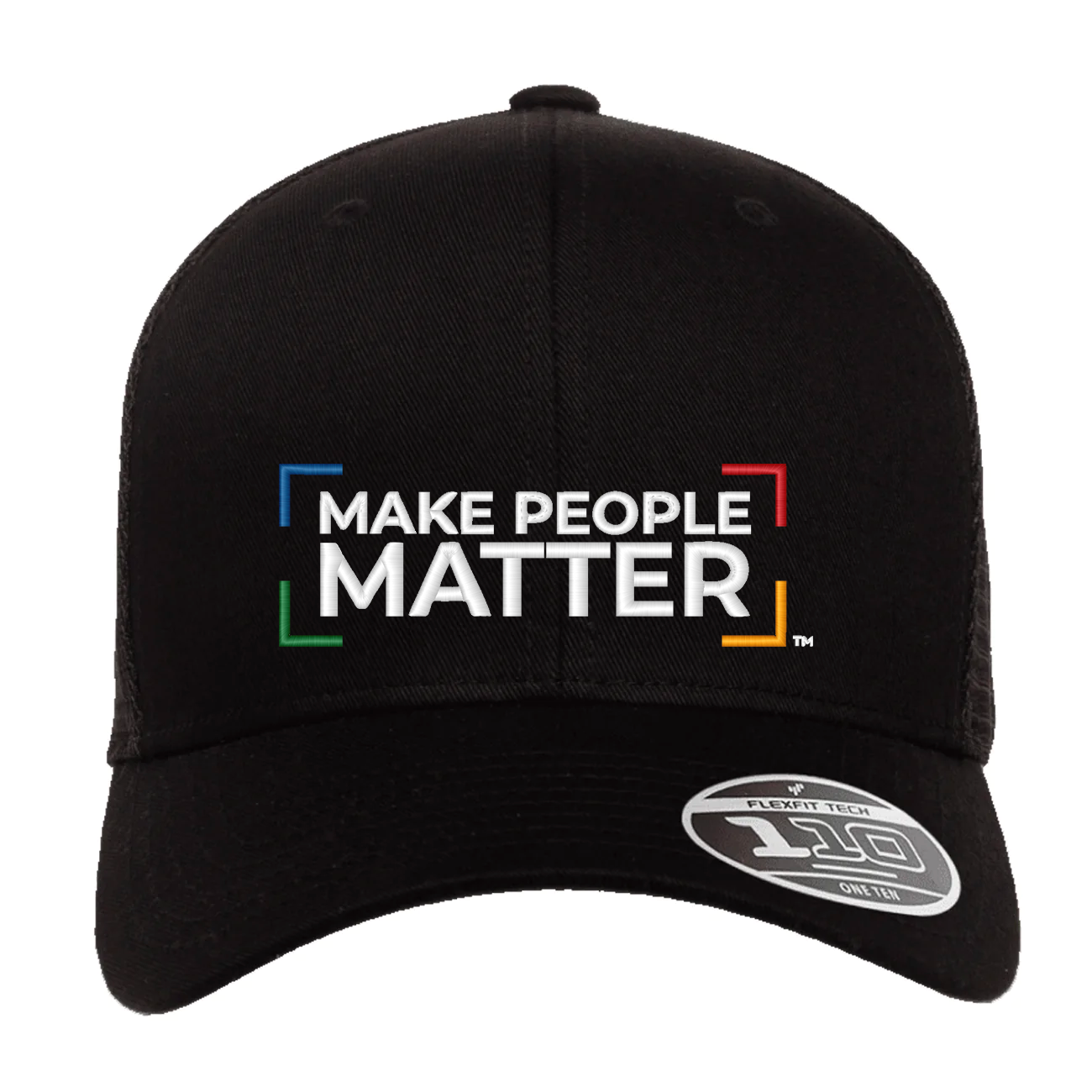 Make People Matter - FlexFit Solid Mesh Cap w/ Adjustable Snap