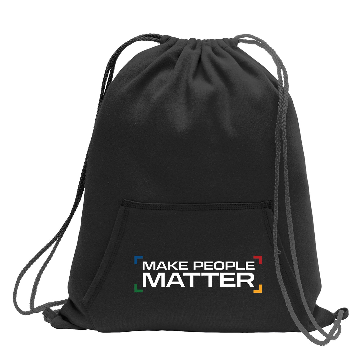 Make People Matter - Hoodie-Style Drawstring Bag