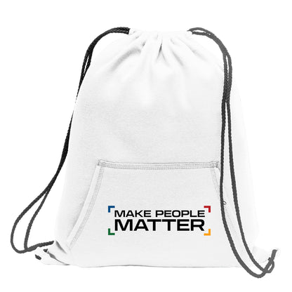 Make People Matter - Hoodie-Style Drawstring Bag