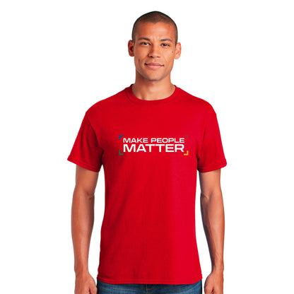 Colored Make People Matter Softstyle Unisex T-Shirt
