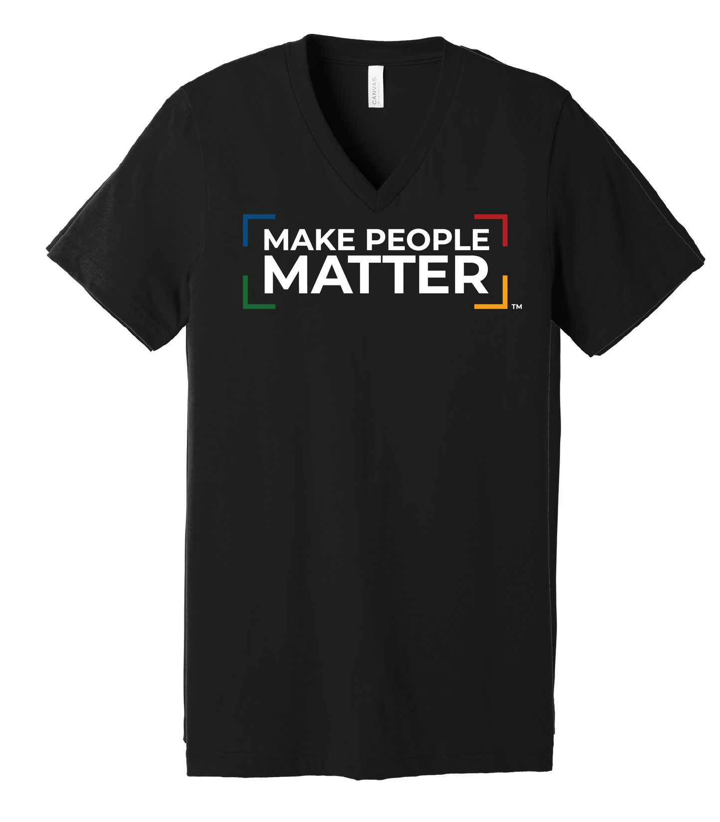Unisex Short Sleeve V-Neck Tee - Make People Matter
