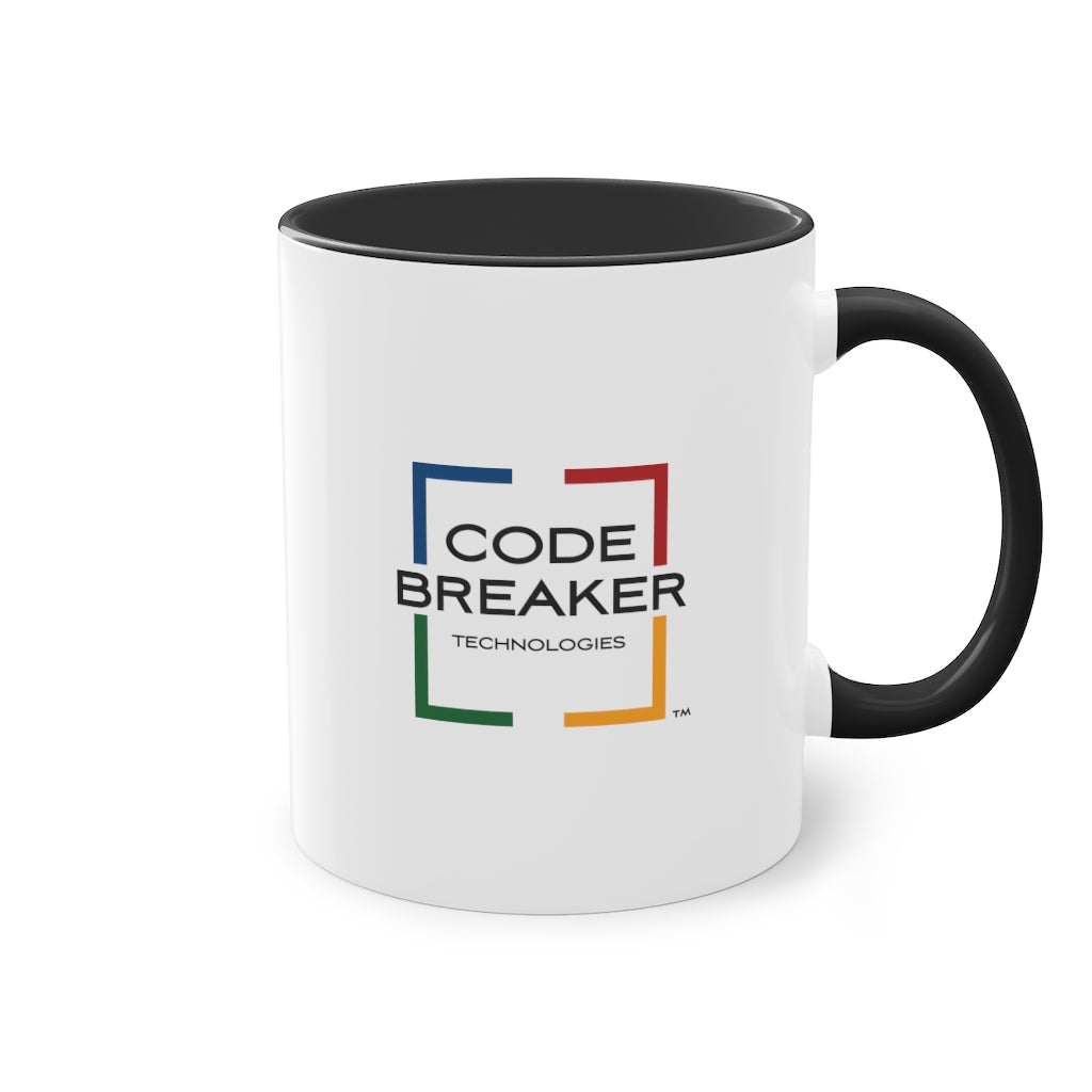 Two-Tone Coffee Mug, 11oz (Black Handle)
