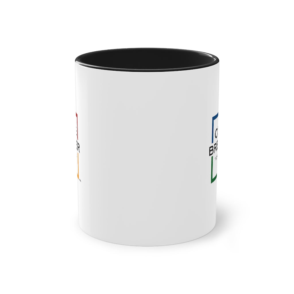 Two-Tone Coffee Mug, 11oz (Black Handle)