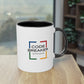 Two-Tone Coffee Mug, 11oz (Black Handle)