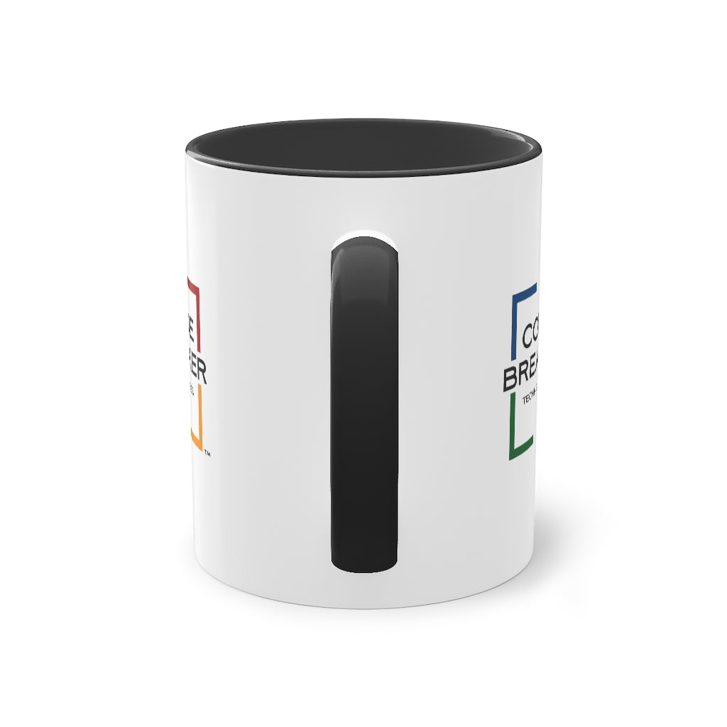 Two-Tone Coffee Mug, 11oz (Black Handle)